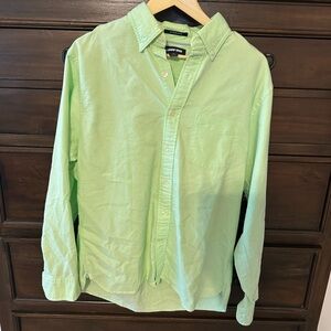 Lands' End Lime Green Oxford Shirt